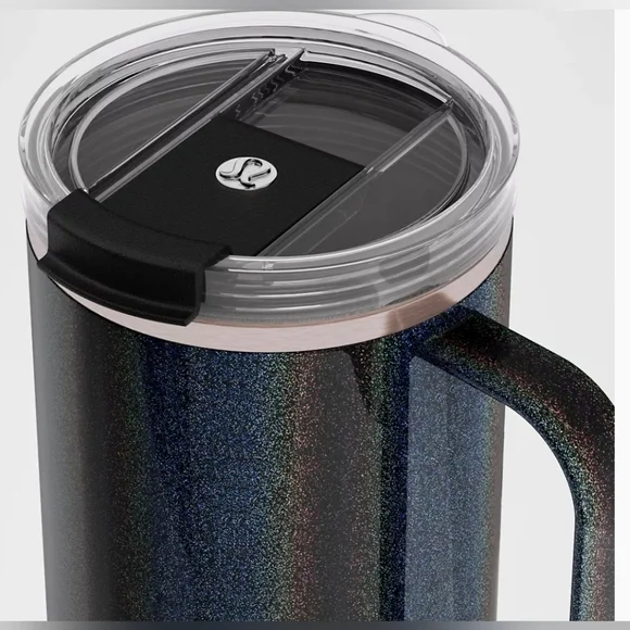 Lululemon Athletica Insulated Mug 12oz Iridescent Black 12oz, New. - Picture 3 of 4